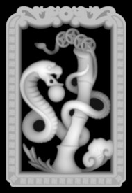 十二生肖 蛇灰度图