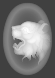 十二生肖 虎灰度图