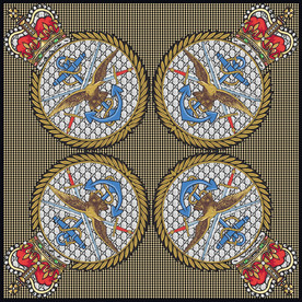 鹰宝剑船锚方巾