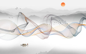 新中式电视背景墙