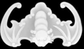 蝙蝠边角灰度图