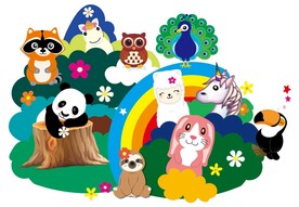 卡通可爱小动物