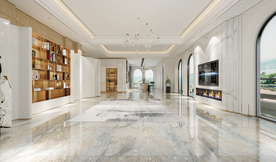 现代背景墙 客厅沙发空景摄影墙