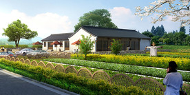 新农村民居景观效果图