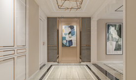 现代极简轻奢 过道玄关背景墙