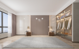 极简现代卧室背景墙