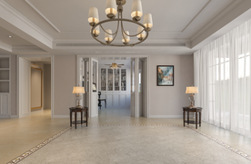 美式客厅沙发背景墙