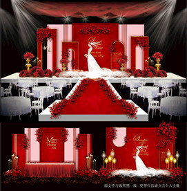 红色主题婚礼
