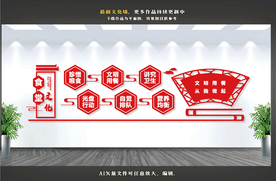 食堂文化墙 餐厅文化