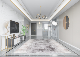 现代客厅沙发背景墙