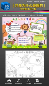 井盖是圆的数学小报手抄报