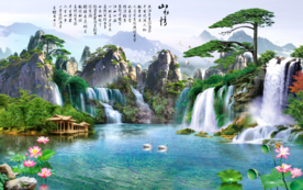 山水画 水墨山水画 意境山水画