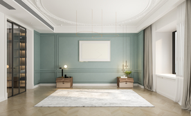 极简现代卧室靠床背景墙