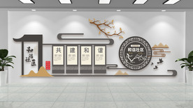 和谐小区文明文化墙