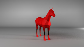 几何建模之火热红马