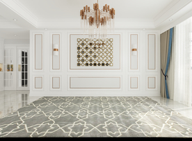 极简现代客厅沙发背景墙