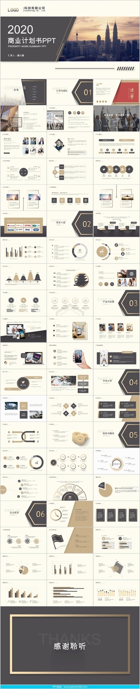 高端大气商业计划书PPT