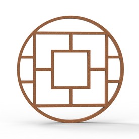 中国风窗户C4D模型KS工程