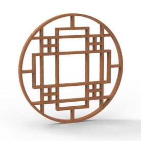 中式窗户C4D模型KS工程文件