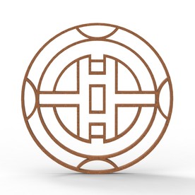 中式古典窗户C4D模型KS工程