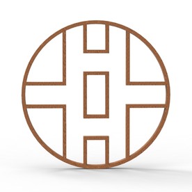 中式古典窗户C4D模型KS工程