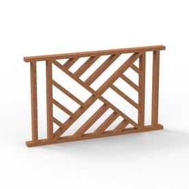 中式古典窗户C4D模型KS工程