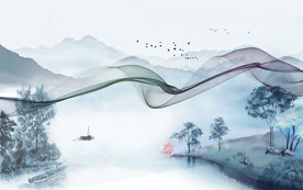 新中式电视背景墙