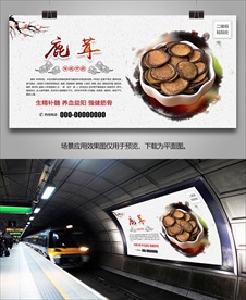 鹿茸灯箱海报展板展架挂画单页