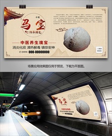中药马宝灯箱海报展板展架挂画