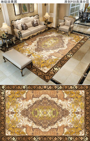 欧式花纹复古简欧地毯