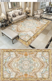欧式花纹复古简欧地毯