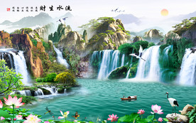 现代背景墙