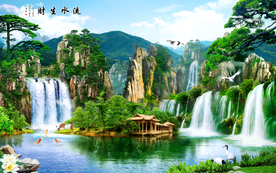 山水画 水墨山水画 意境山水画