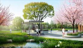 湿地公园景观构架效果图