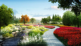 生态主题公园景观效果图