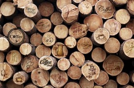 3D木头 工装背景墙