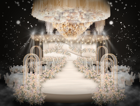 香槟色婚礼仪式区