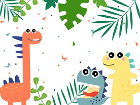 可爱恐龙背景图片