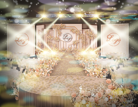 香槟色婚礼仪式区