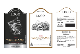 红酒标签设计