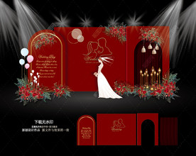 红色系婚礼