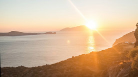 大海上夕阳余晖