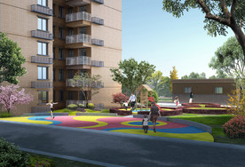 住宅小区休闲空间效果图