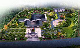 项目部会所景观绿化效果图