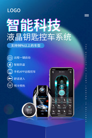 汽车智能产品海报
