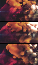 动态彩色球状烟雾旋转视频素材