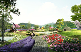 公园绿化景观效果图