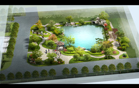 公园小游园景观效果图