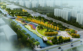 滨河公园景观规划效果图