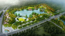 滨水公园规划设计效果图